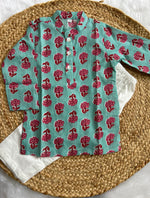 Mint Blossom Boys Kurta Pajama Set