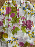 White Floral Boys Kurta Pajama Set