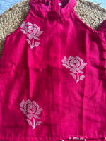 Pink Mul Chanderi Embroidered Co-ord Set