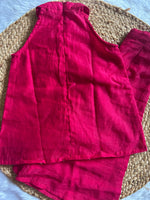 Pink Mul Chanderi Embroidered Co-ord Set