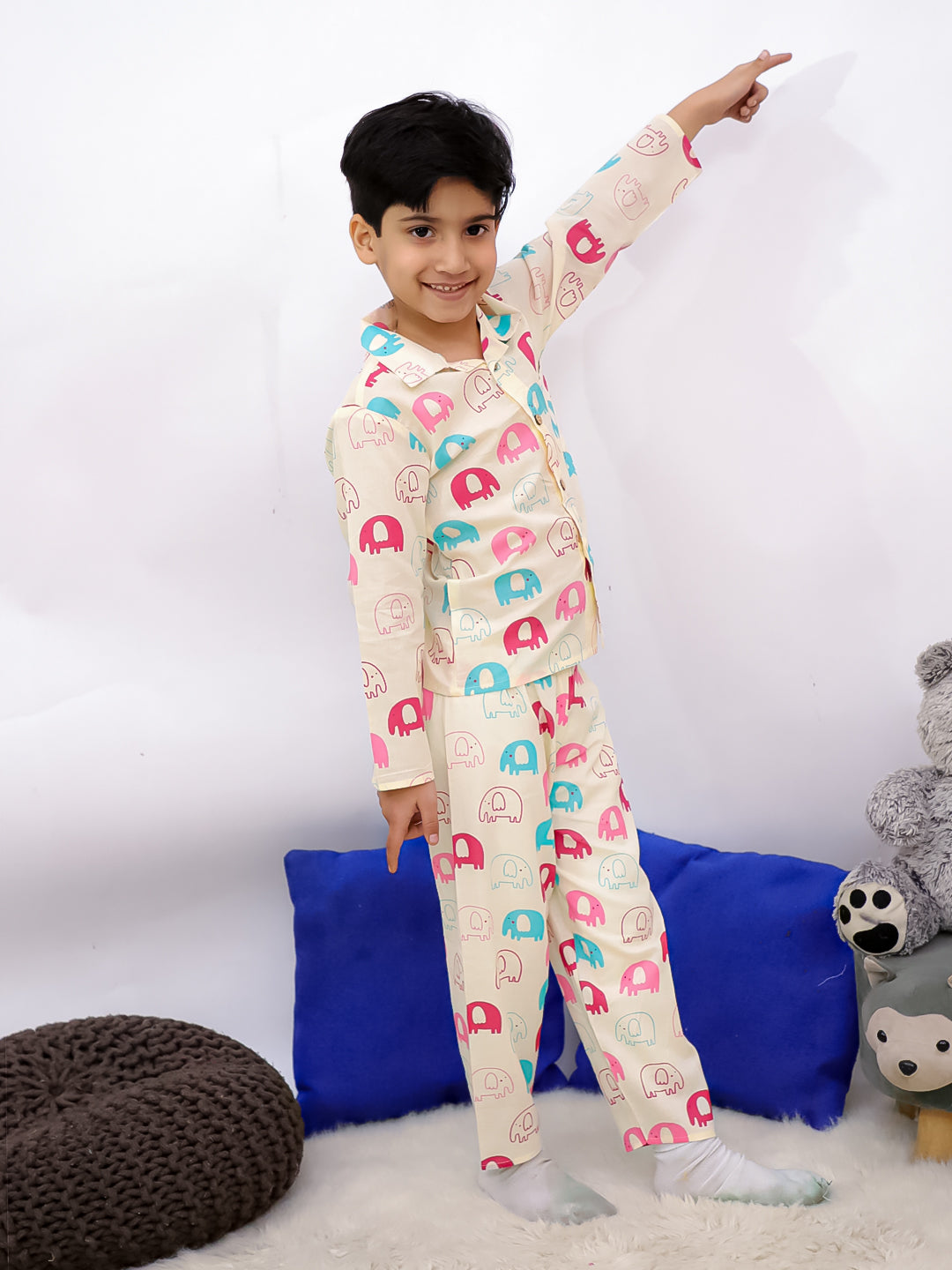 Elephant Parade Night Suit Set-Unisex