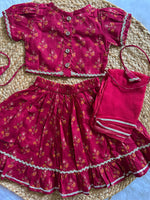 Red Infant Lehenga Set
