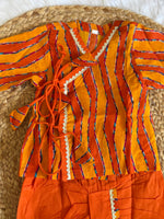 Infant Boys Dhoti Kurta set-orange