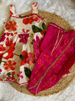Floral Bloom Kurta Dhoti Set