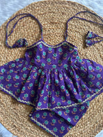 Purple Bloom Infant Kurti with Pants