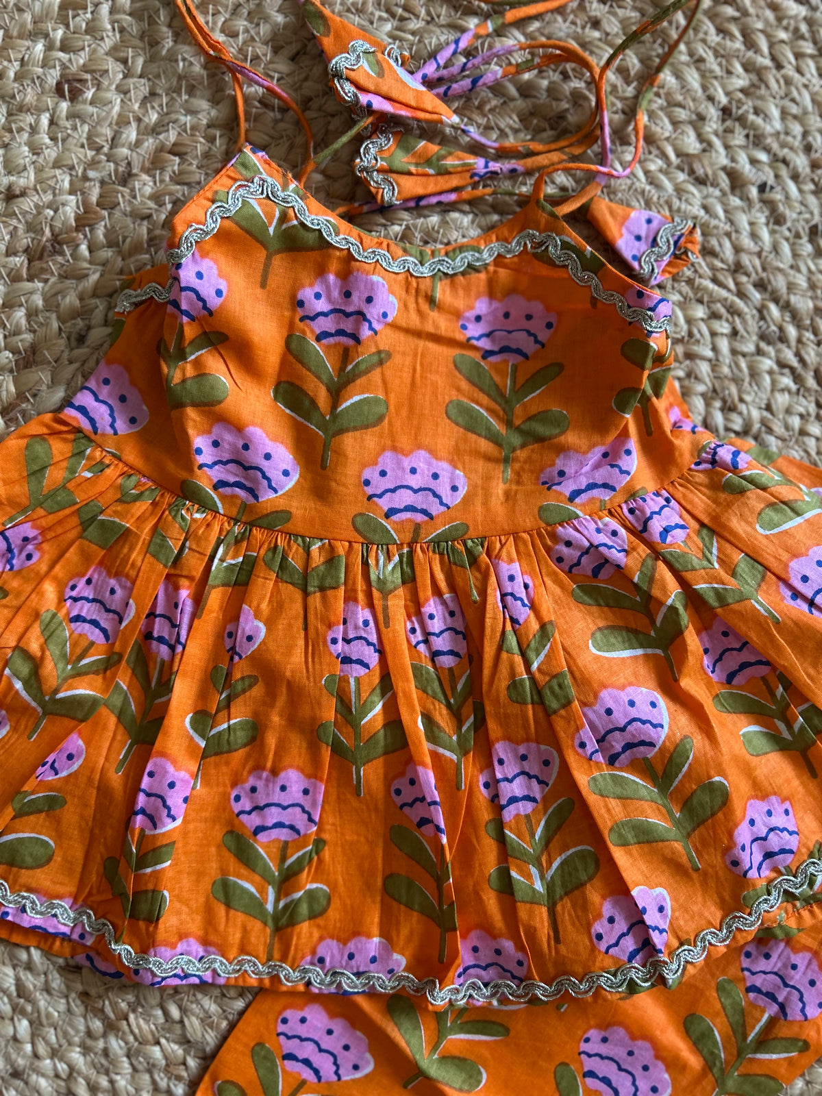 Infant Kurti with Pant-Orange