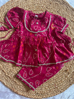 Gulabo Bandhani Kurti Pant Set