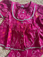 Gulabo Bandhani Kurti Pant Set