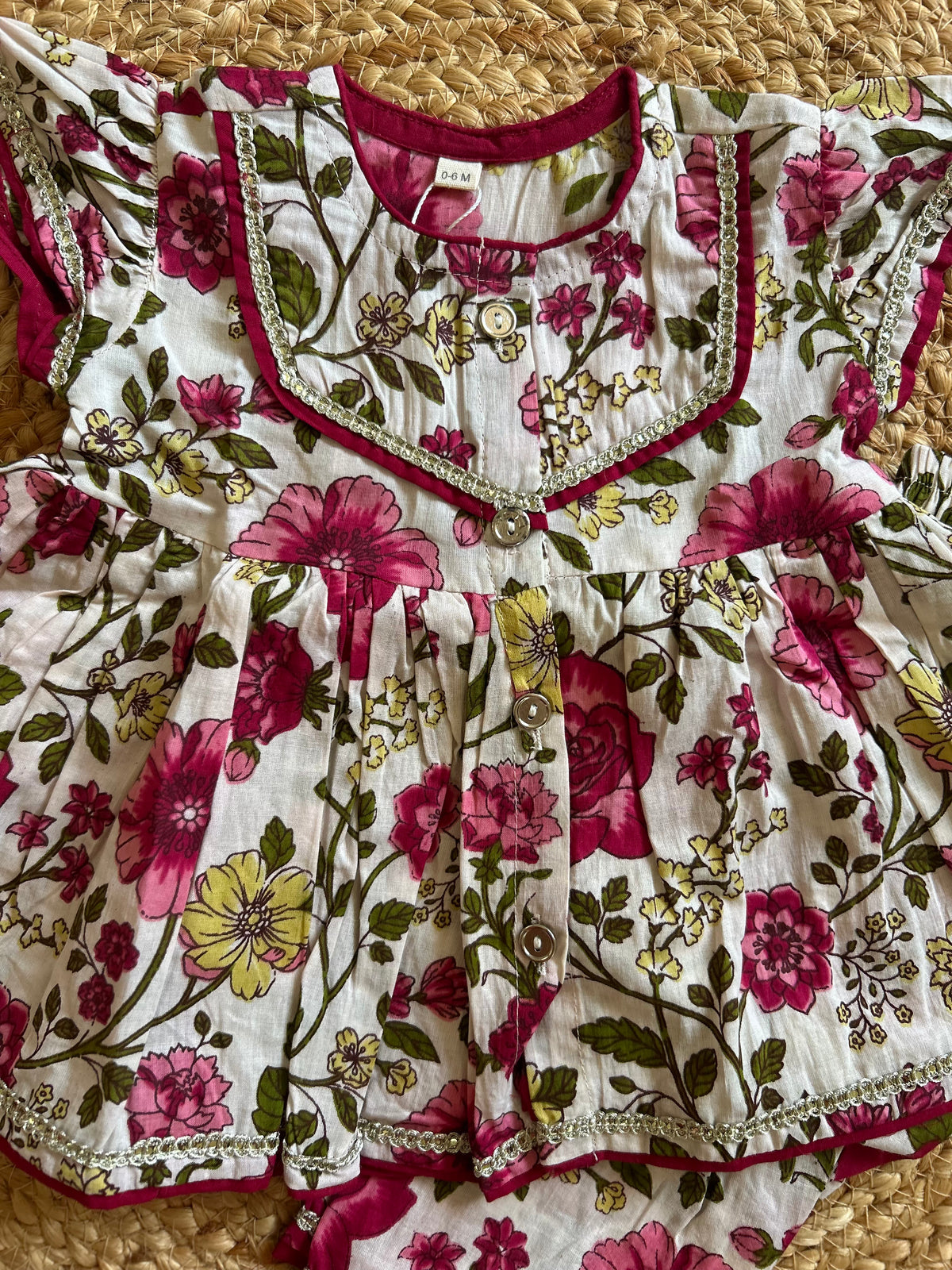White Floral Bloom Infant Co-Ord Set