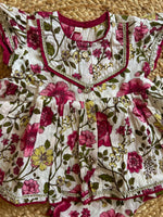 White Floral Bloom Infant Co-Ord Set