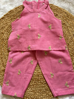 Blush Pink Embroidered Co-ord Set