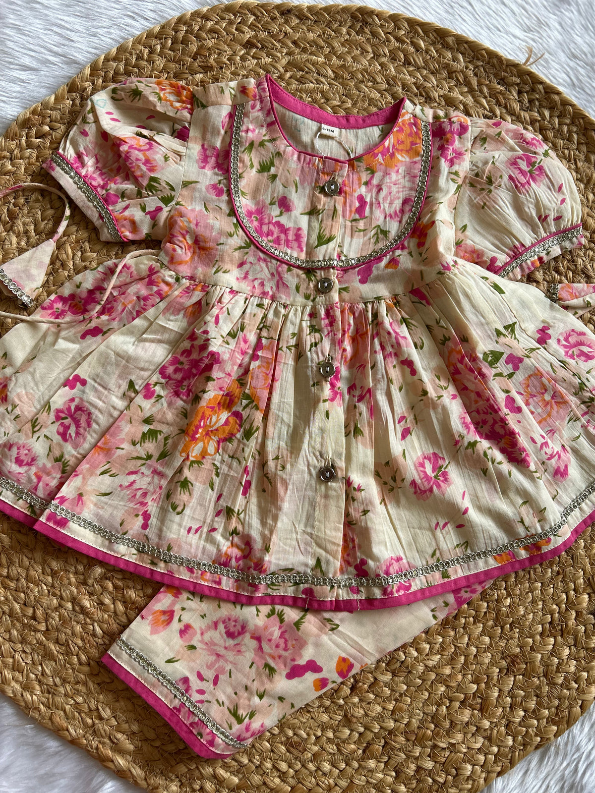 Blush Meadow Kurti Pant Set