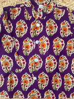 Infant Boys Dhoti Kurta set-Royal Purple