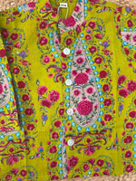 Infant Boys Dhoti Kurta set-Lime Green
