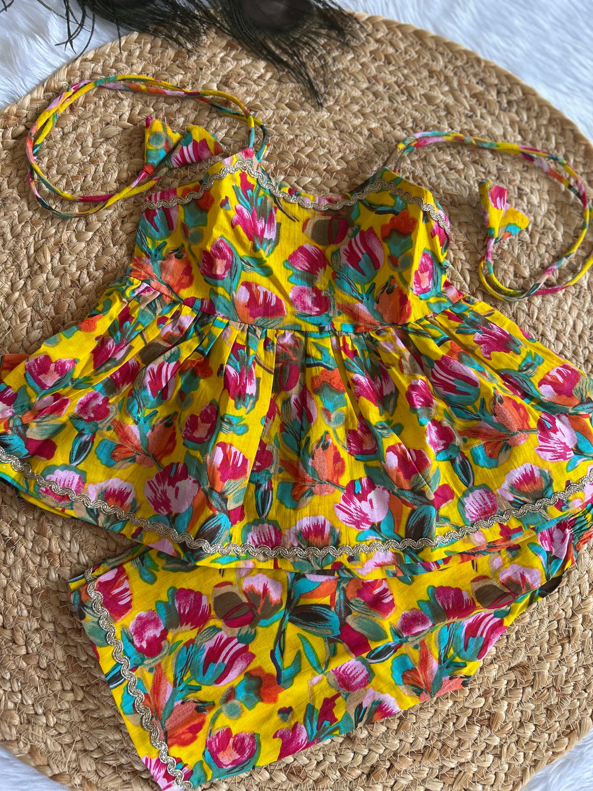 Infant Kurti with Pants-Multicolor