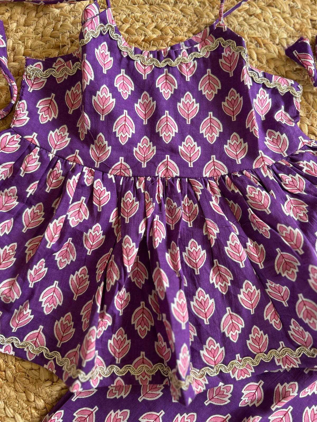Infant Kurti with Pants-Purple