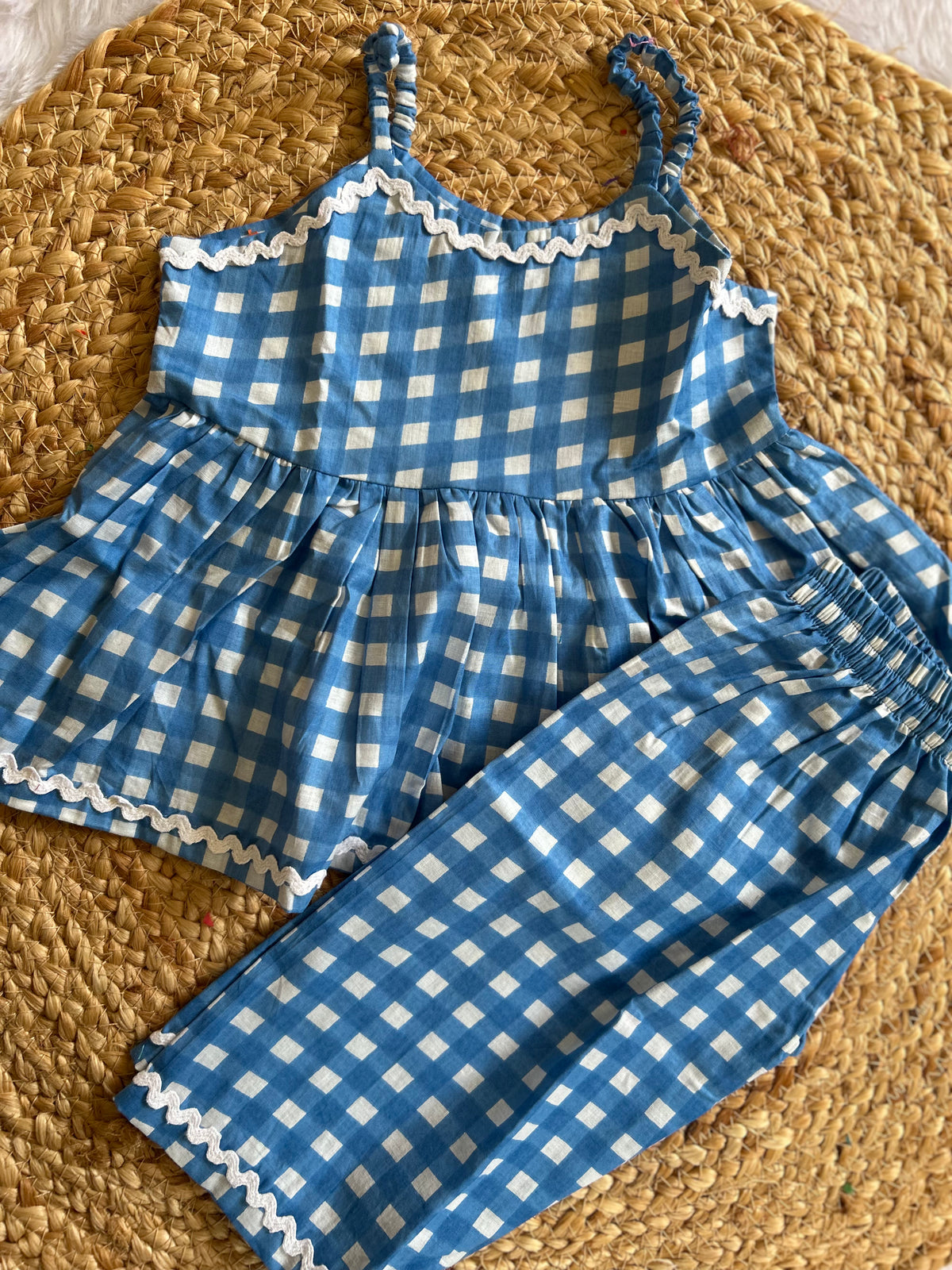 Bluebell Gingham Co-ord Set-Infant