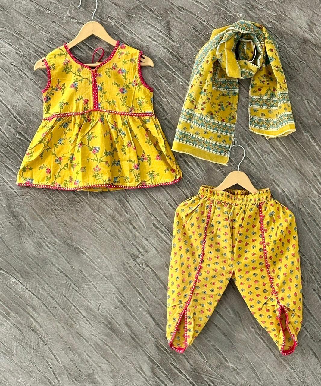 Girls Dhoti peplum set