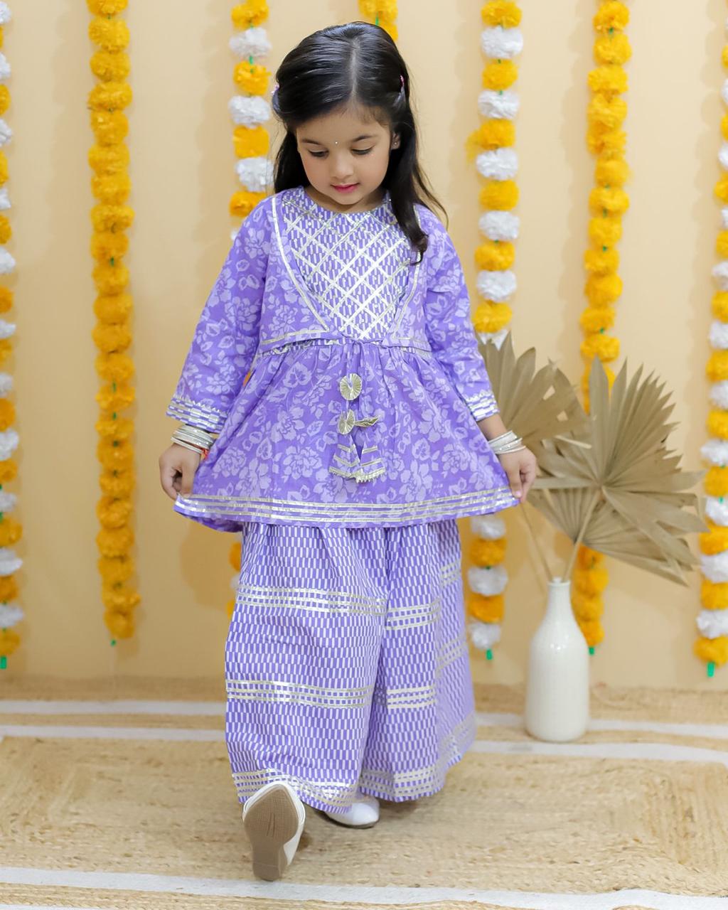 Girls Jacket Peplum Palazzo Set