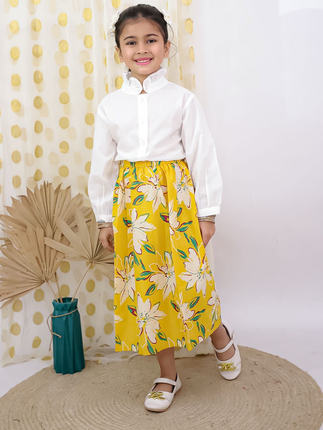 Sunshine Bloom Girl's Skirt Set