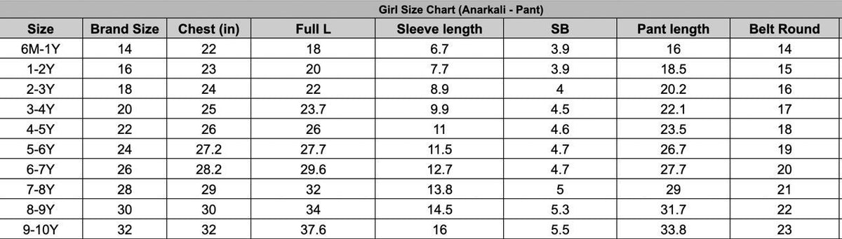 Girls Angrakha kurti pant