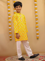 Yellow boy's kurta pajama