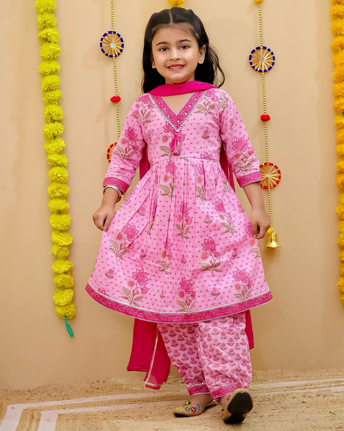 Girls Kurti with Afgani Pant